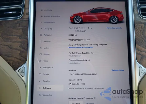 2016 Tesla Model S 60D/70D/75D/85D/90D from USA, damaged, VIN 5YJSA1E23GF177403